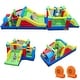 preview thumbnail 1 of 8, Gymax Inflatable Bounce Castle w/Jumping House Ocean Balls Dual Slides - Multicolor Multicolor - Kids