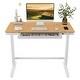 preview thumbnail 8 of 25, FlexiSpot 48 Inch Bamboo Texture Top COMHAR Home Office Desk Height Adjustable Standing Computer Desk USB Charging