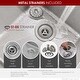 preview thumbnail 8 of 12, STYLISH Dual Mount 31" Double-Bowl Stainless Steel Kitchen Sink with Grids and Strainers S-401G - 31" x 18" x 9"