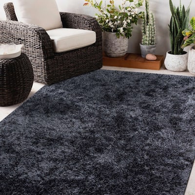 Mila Jade Microfiber Extra Thick 3" Plush Shag Rug