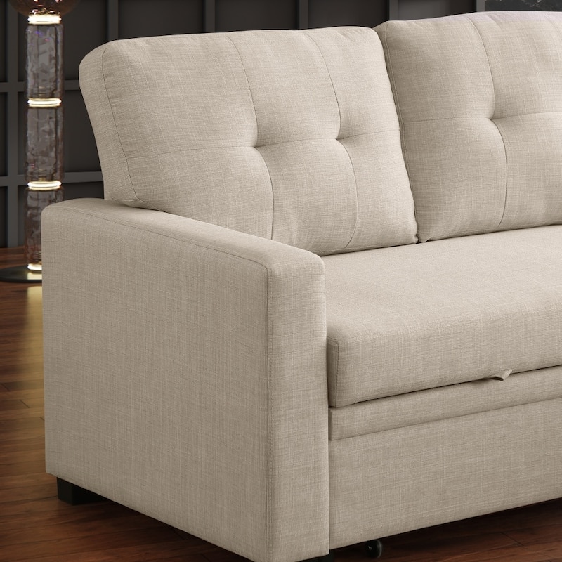 Modern Living Room Modular Sofa with Pull-out Bed and Hidden Storage
