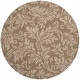 preview thumbnail 17 of 44, SAFAVIEH Handmade Impressions Yulisa Modern Scrolls Wool Rug 5' Round - Brown - Round