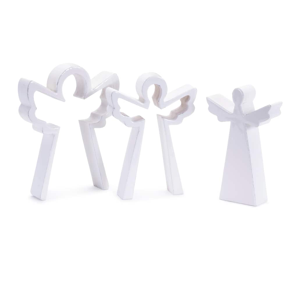 Angel Christmas Tabletop Decorations - 8" - Set of 2