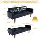preview thumbnail 8 of 31, 68 in. Soft Convertible Sofa Bed with Adjustable Backrest and Solid Wood Legs