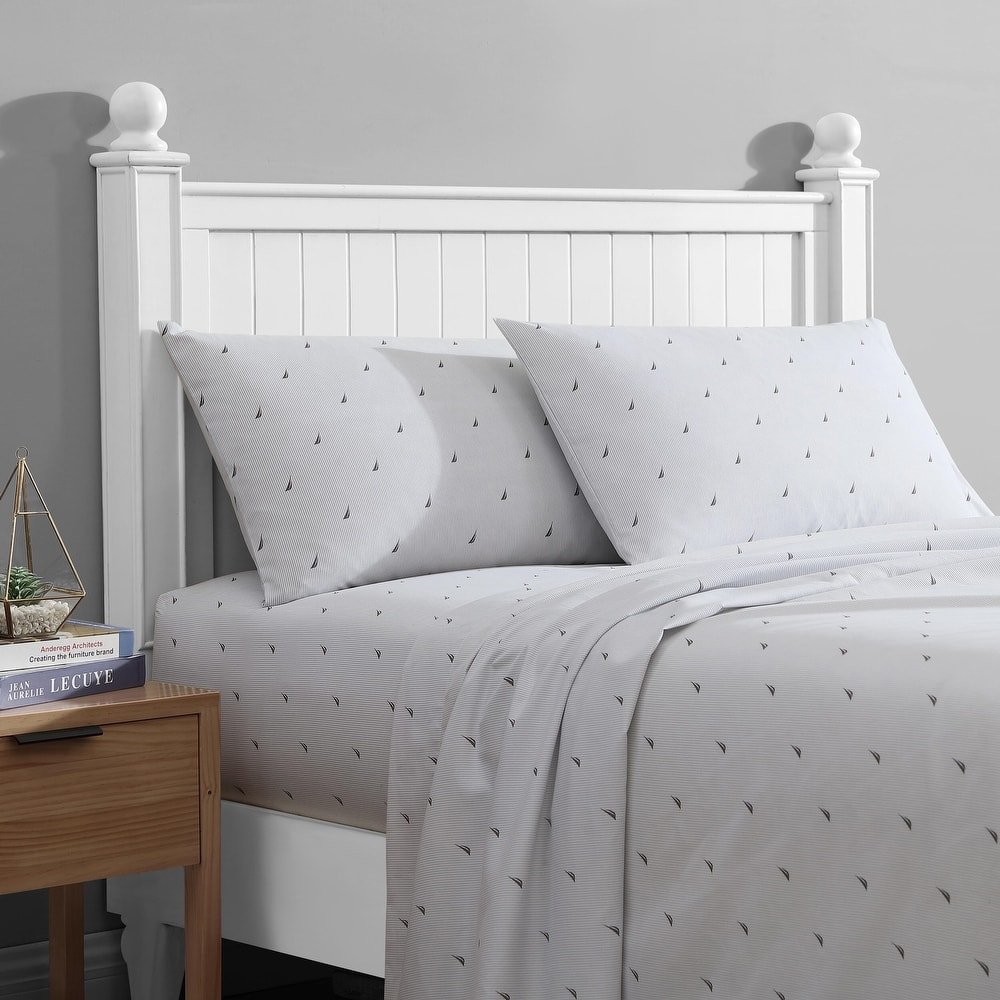 Nautica Comfort Cove Washed Printed Sheet Set