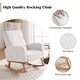 preview thumbnail 94 of 105, HOMYKA Rocking Chair for Nursery with Footrest