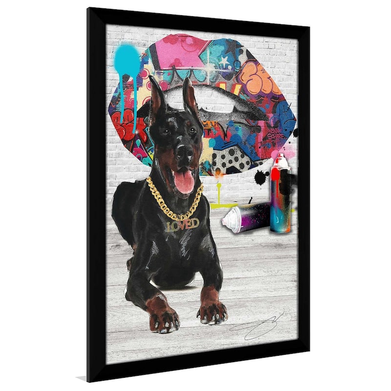 "Loved Doberman" by Jodi Print on Acrylic