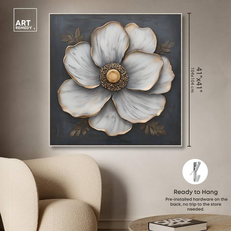 Sculpted Sepals II Canvas by Art Remedy