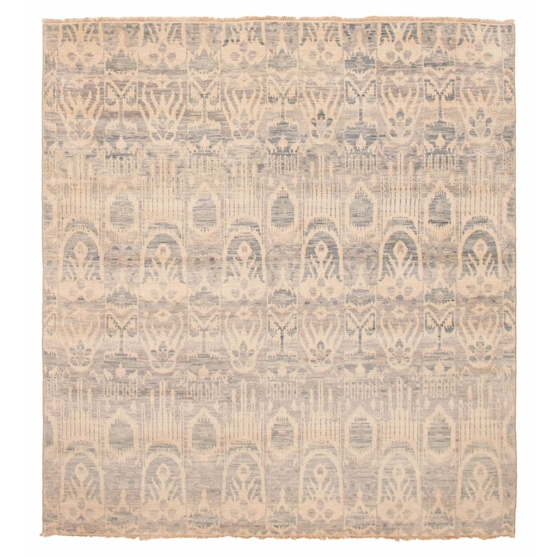 ECARPETGALLERY Hand-knotted Mystique Ivory Wool Rug - 7'6 x 7'11 - Ivory - 7'6 x 7'11