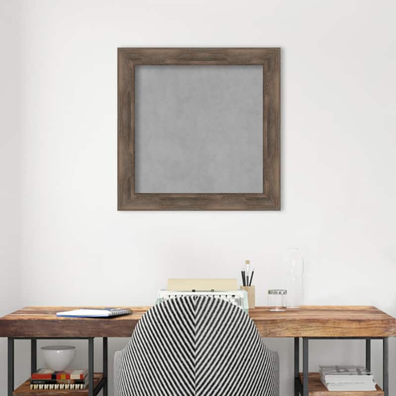 Amanti Art Hardwood Mocha Framed Magnetic Board