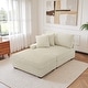 preview thumbnail 76 of 116, Modular Armchair and Ottoman Set with Adjustable Headrest, Flannel Upholstery