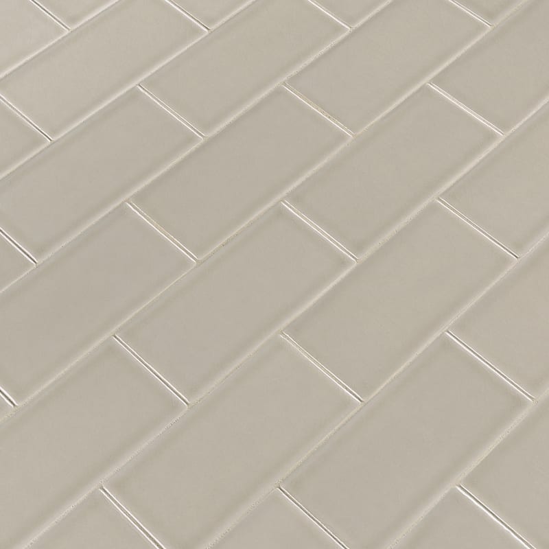 Ackland AKM-C-3X6TLG-CA 3" x 6" Ceramic and Porcelain Solid Wall Tile