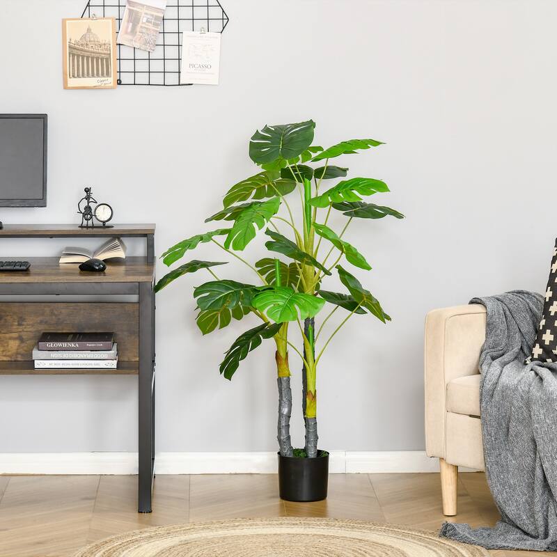 4FT Artificial Monstera Tree, Faux Decorative Plant in Nursery Pot