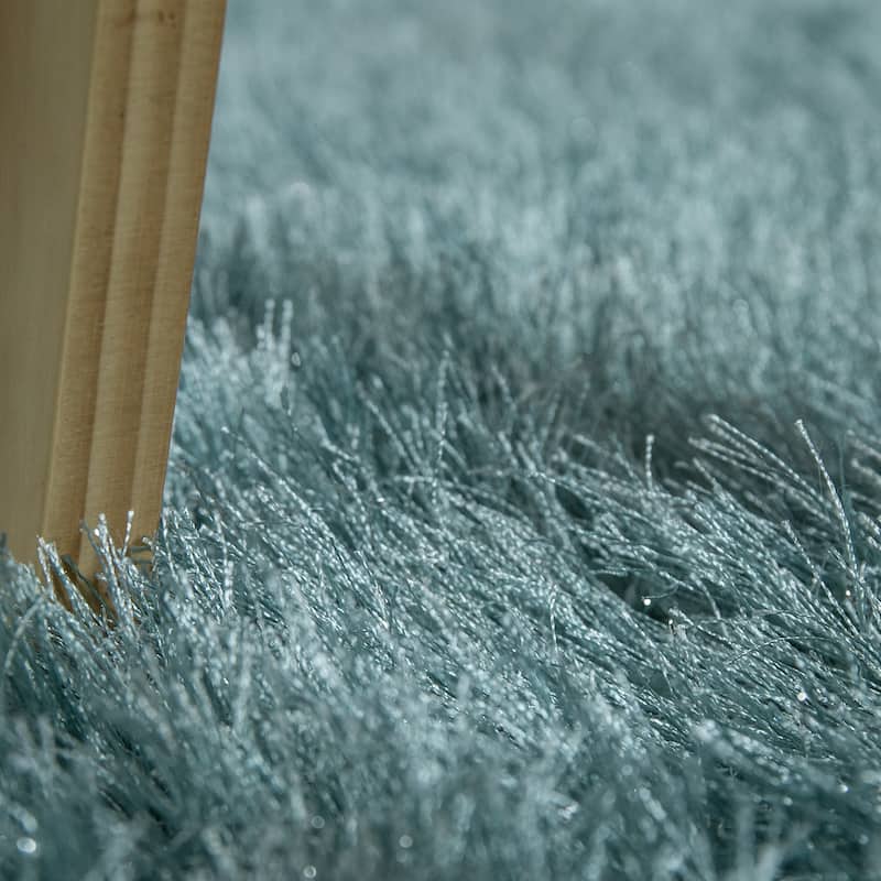 Soft Shag Rug For Bedroom & Living-Room Glossy Yarn