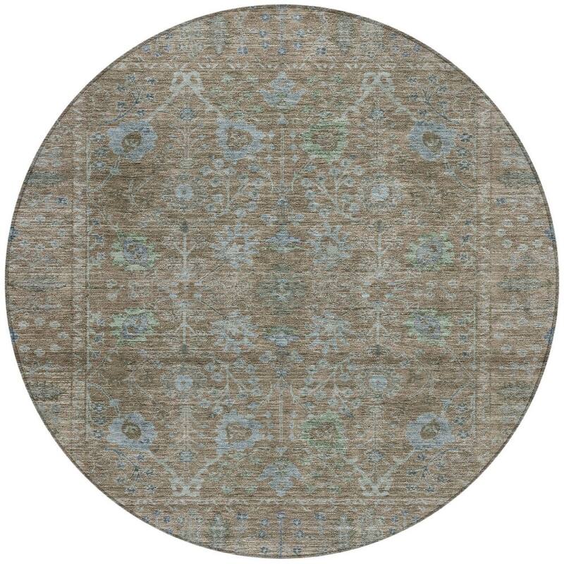 HomeRoots Oriental Traditional Rectangle Outdoor Rug