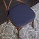 preview thumbnail 2 of 3, Sweet Home Collection Honeycomb Memory Foam No Slip Back Chair Pad Cushion Navy 16" x 16"