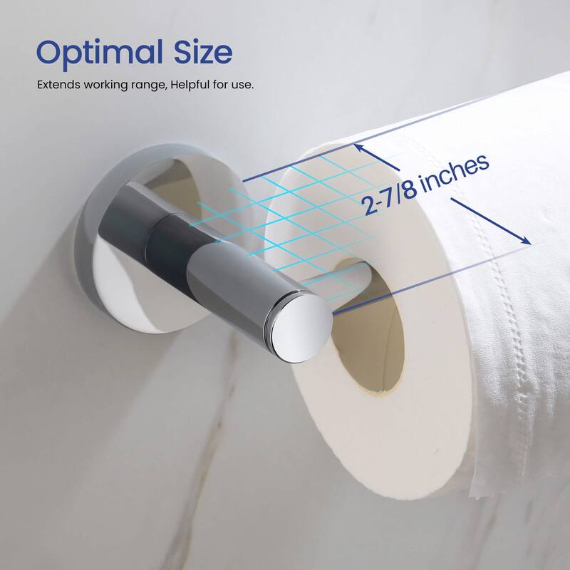 Circular 4-Piece Bathroom Hardware Set
