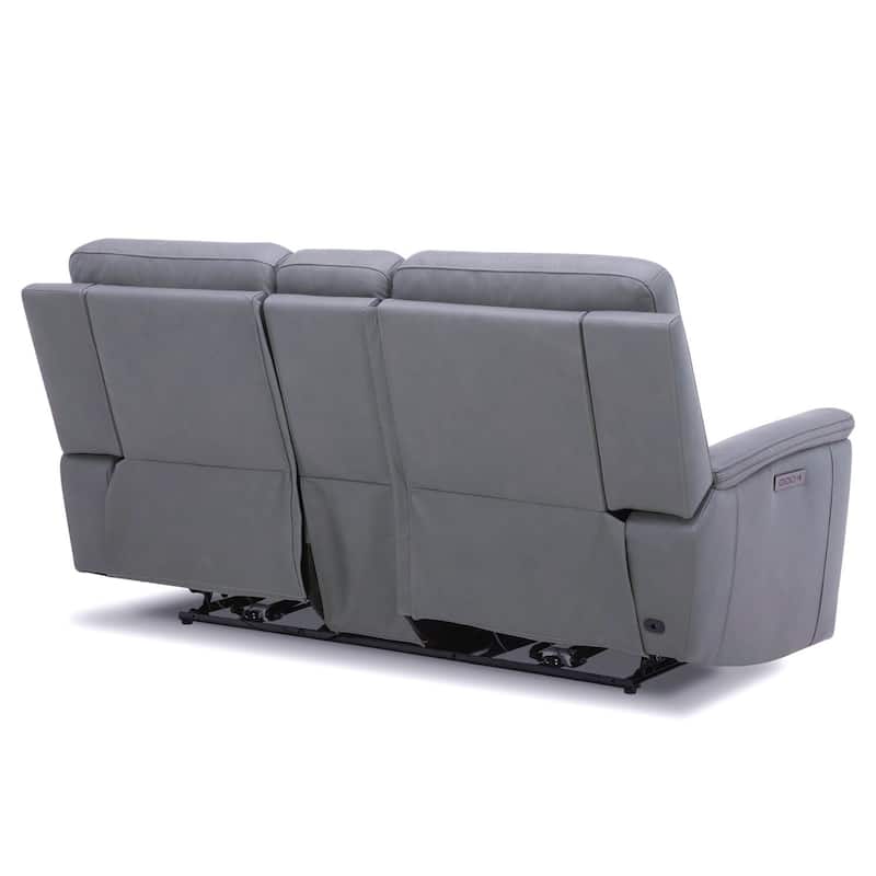 Liberty Furniture Cooper Power Loveseat with Console - Blue Gray - Width 79" x Depth 41" x Height 41"