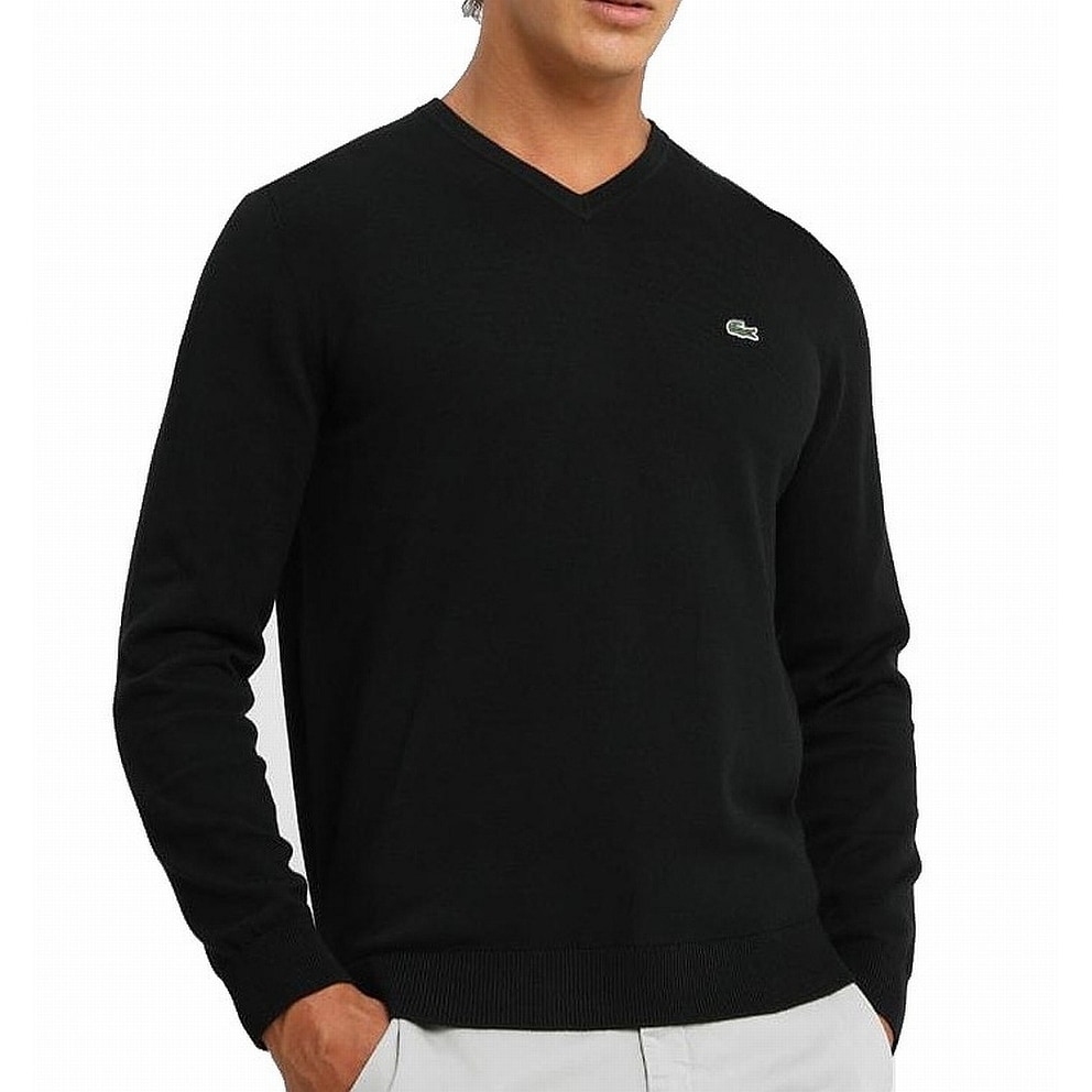 lacoste sweater black