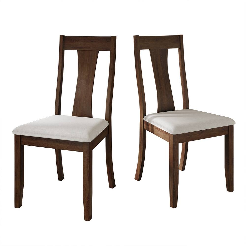 CraftPorch Vintage Style Wooden Dining Chairs (Set of 2)