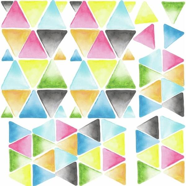 Watercolor Triangles Vinyl