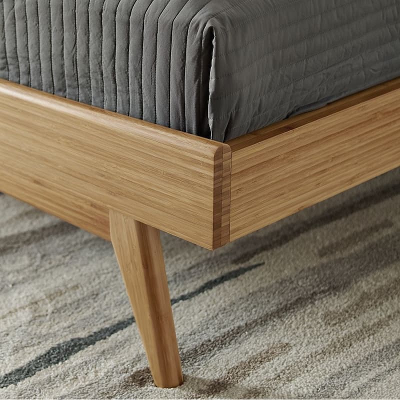 Sarah Queen Platform Bed, Burgundy