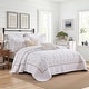 preview thumbnail 2 of 3, 3Pcs 100% Cotton Floral Quilted Bedspread Set