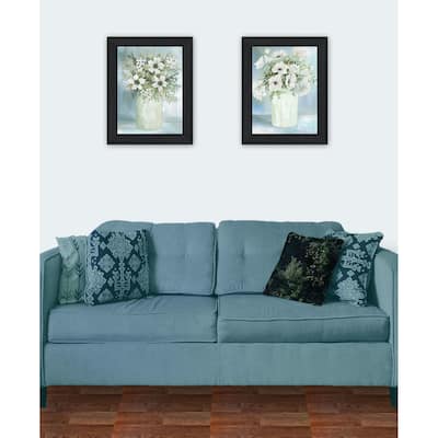 Trendy Decor 4U "Country Crock of Florals and Berries" Printed Framed Wall Art by Cindy Jacobs
