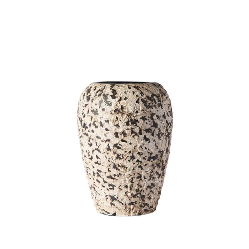 Handmade Standing Urn Vase - 10.5" - White