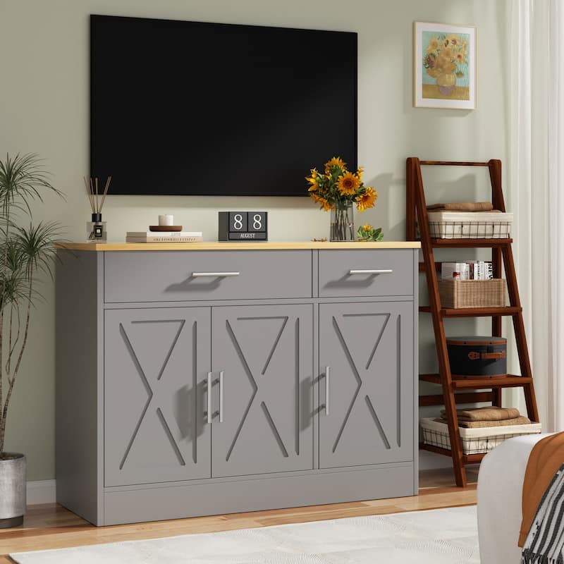 Futzca Sideboard Buffet Cabinet, Kitchen Storage Cabinet
