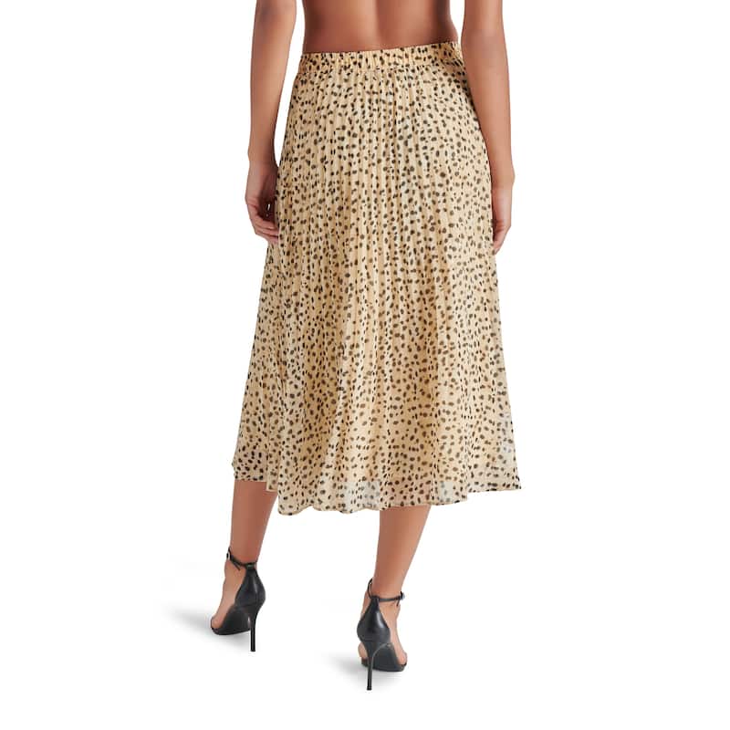 Steve Madden Raina Pleated Printed Maxi Skirt