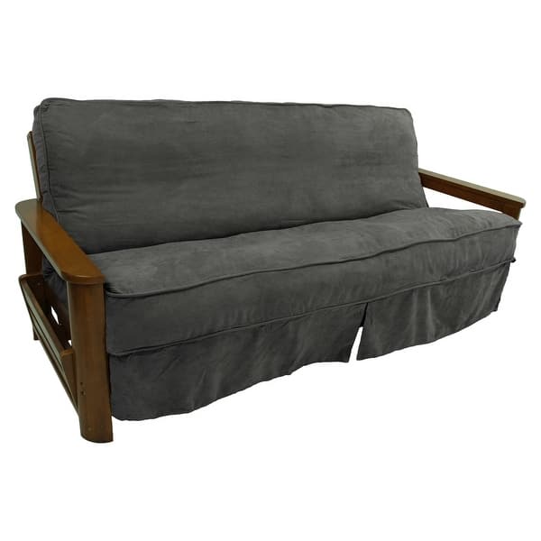 slide 1 of 19, Blazing Needles Full Size Microsuede Futon Slip Cover - 55 x 75