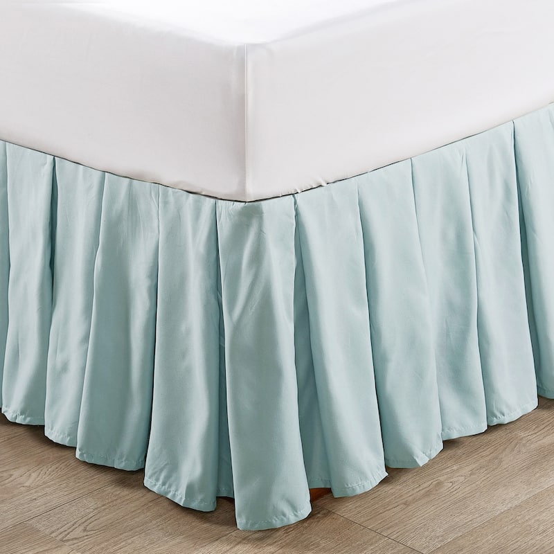 Serenta Classic Dust Ruffle 14 Inch Bed Skirt - King - Light grey