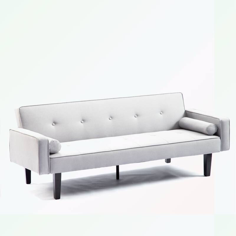 Futon Sofa Bed Convertible Couch Bed with Armrests