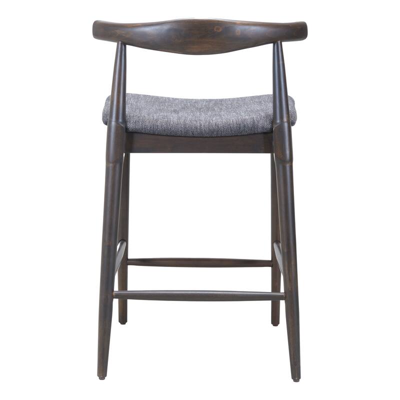 Tuzka Counter Stool Gray & Espresso