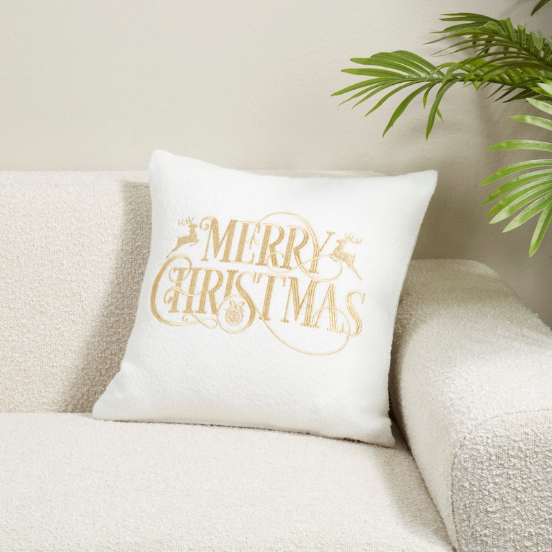 Merry Christmas Throw Pillow