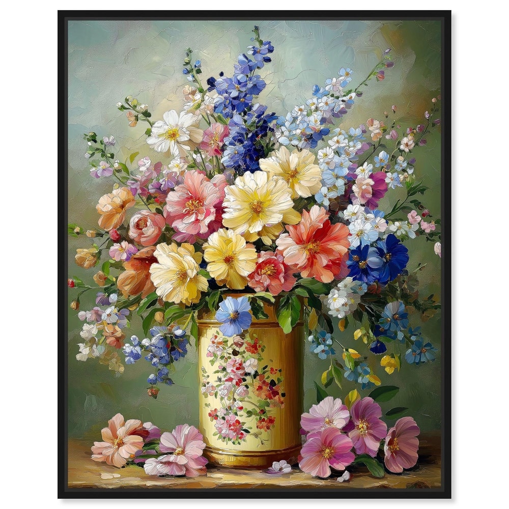 Chromatic Corolla Canvas by Art Remedy