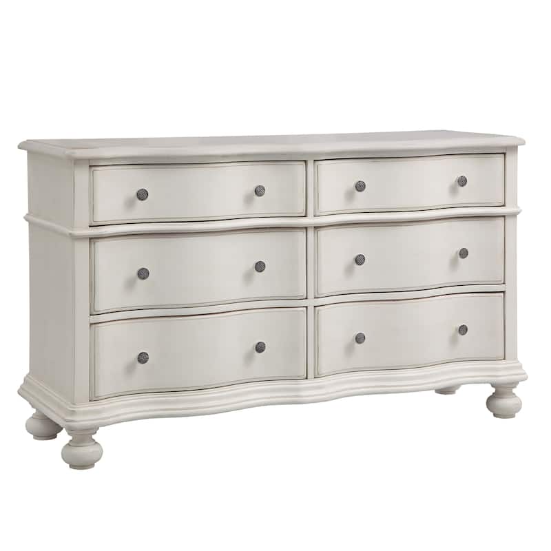 Roanoke 6-drawer Dove White Bureau