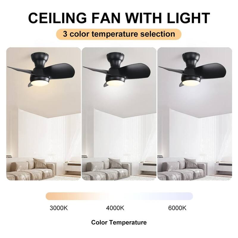 23 Inch Bedroom Ceiling Fan