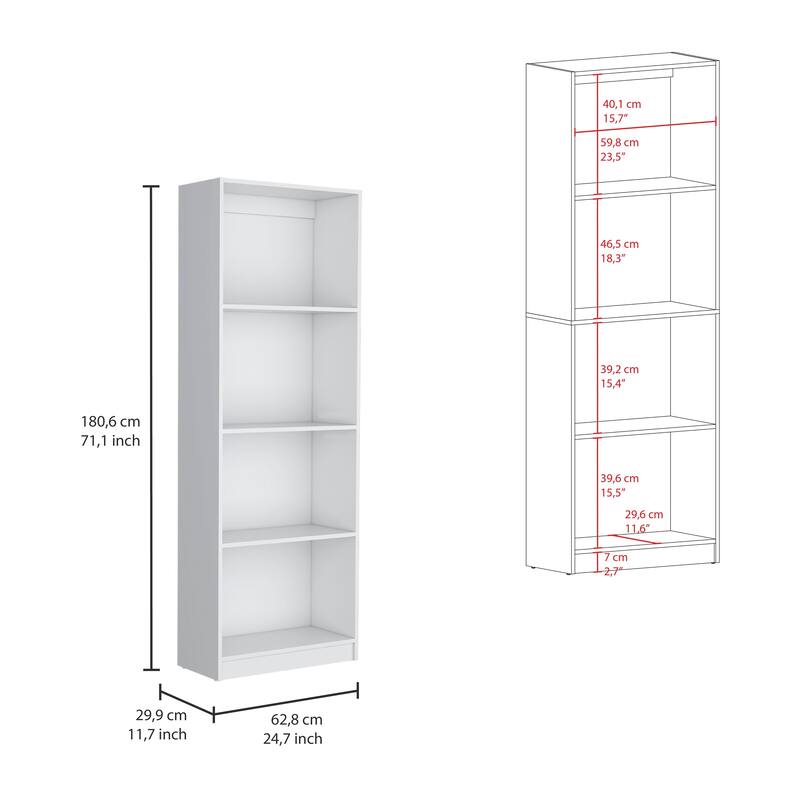 Kenyon 60" Wide 4-Shelf Bookcase Set of 3