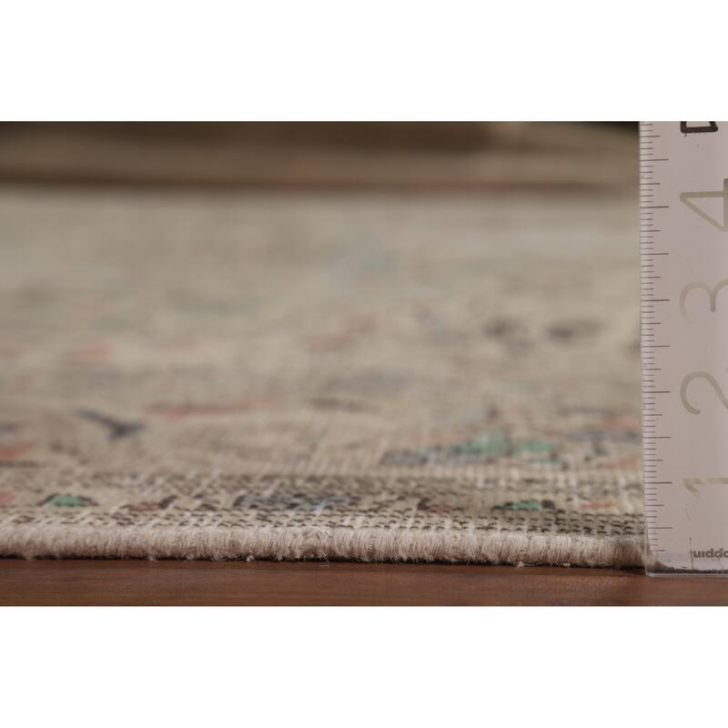 Floral Tabriz Persian Area Rug Hand-Knotted Wool Carpet - 9'10"x 12'6"