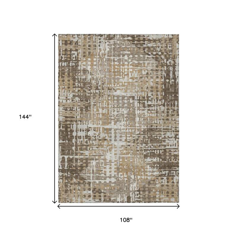 HomeRoots Geometric Transitional Rectangle Outdoor Rug