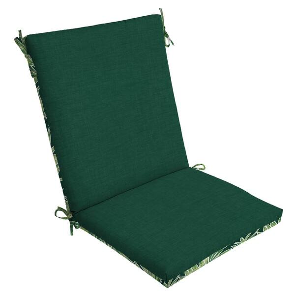 Arden Selections Emerald Reversible Outdoor Dining Chair Cushion 44 In L X 20 In W X 3 5 In H Overstock 21134222