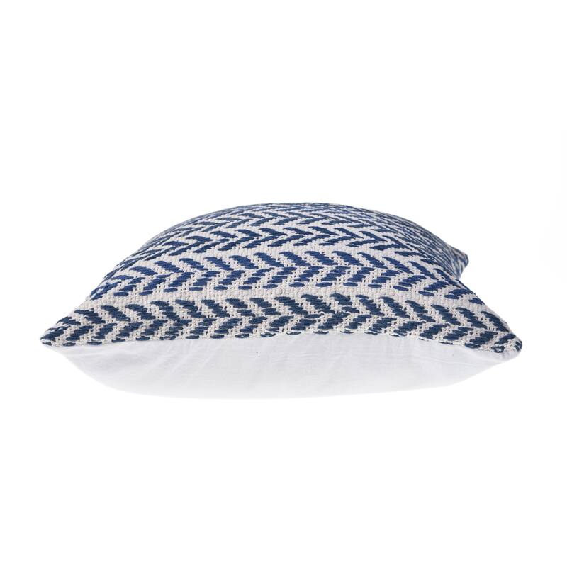 Aquila Farmhouse Striped Cotton Throw Pillow by Sevita