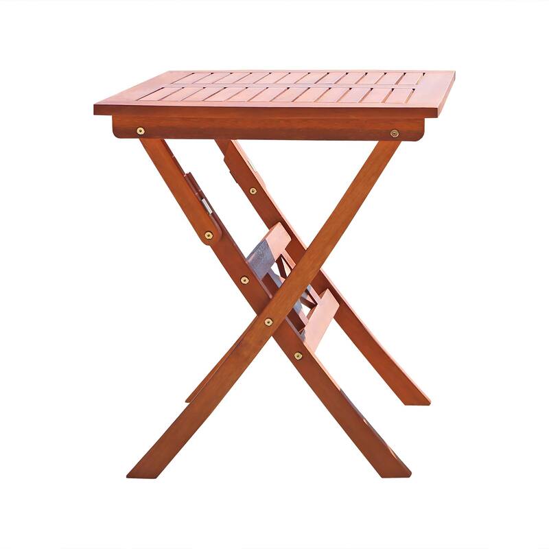 Reddish Brown Folding Bistro Table