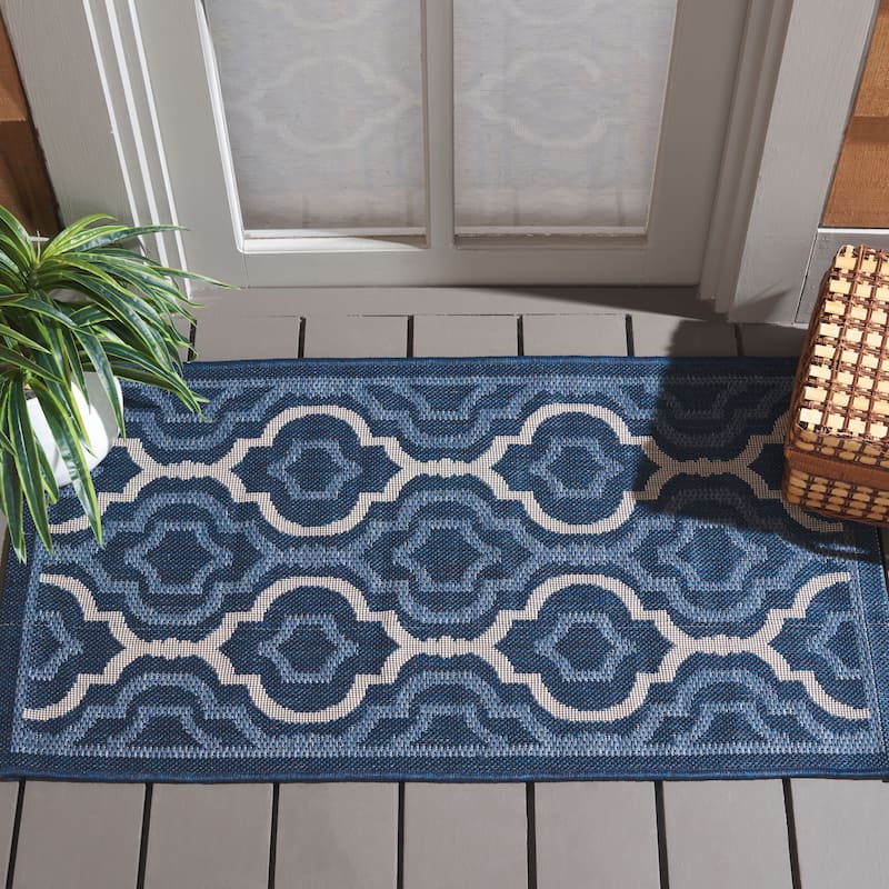 SAFAVIEH Courtyard Oyvor Indoor/ Outdoor Waterproof Patio Backyard Rug