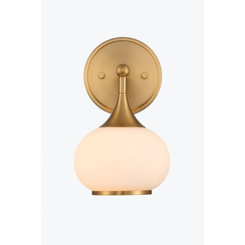 Acroma 1 Light Polished Chrome Finish Modern Globe Vanity Light