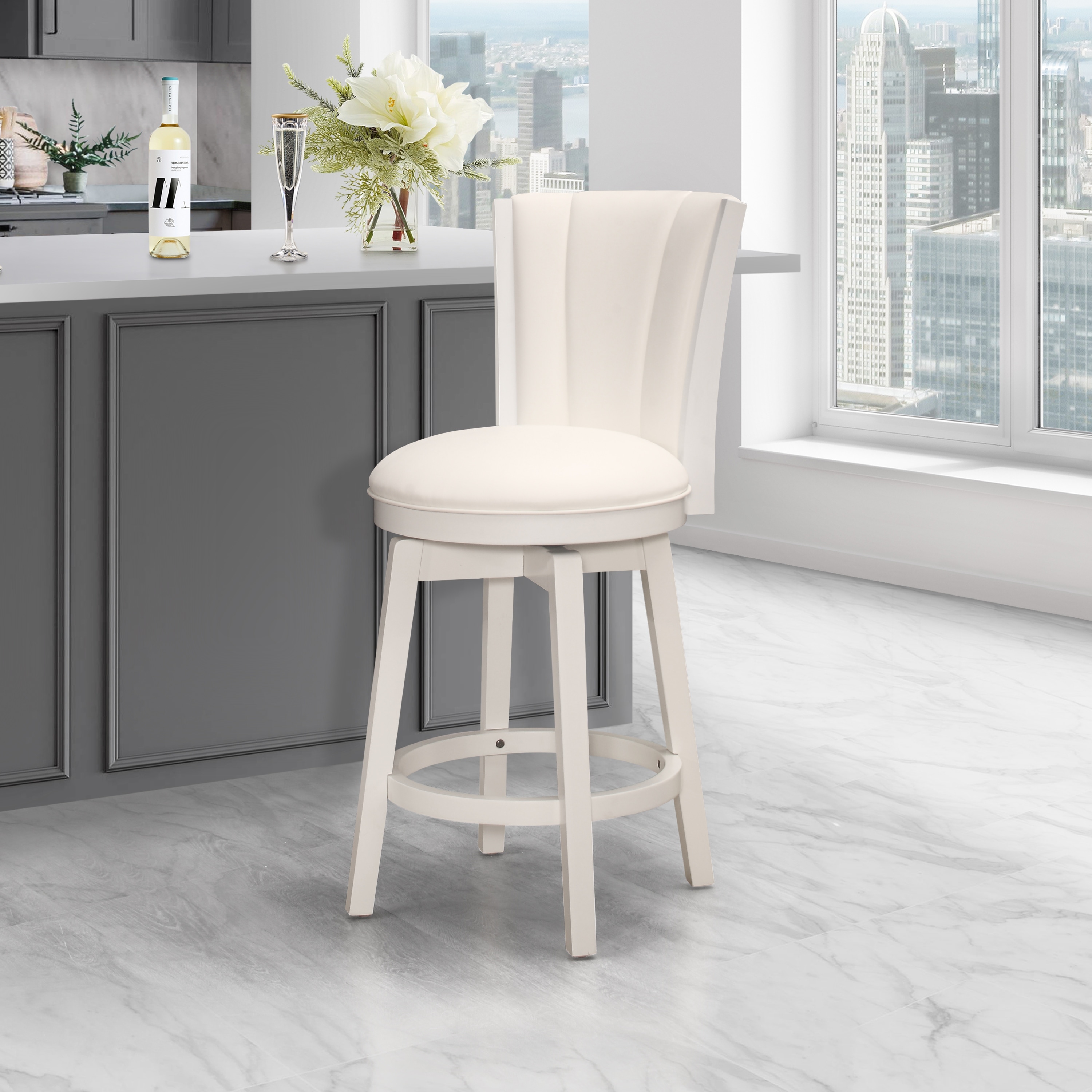 Hillsdale edenwood best sale swivel bar stool