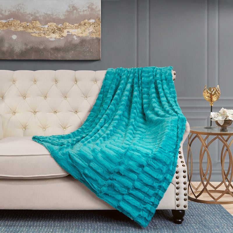 Saga Double Sided FauxFur Throw
