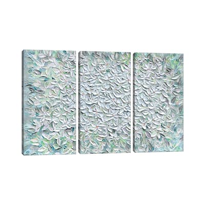 iCanvas "Jasmine - Mint Green" by Nada Khatib 3-Piece Canvas Wall Art Set